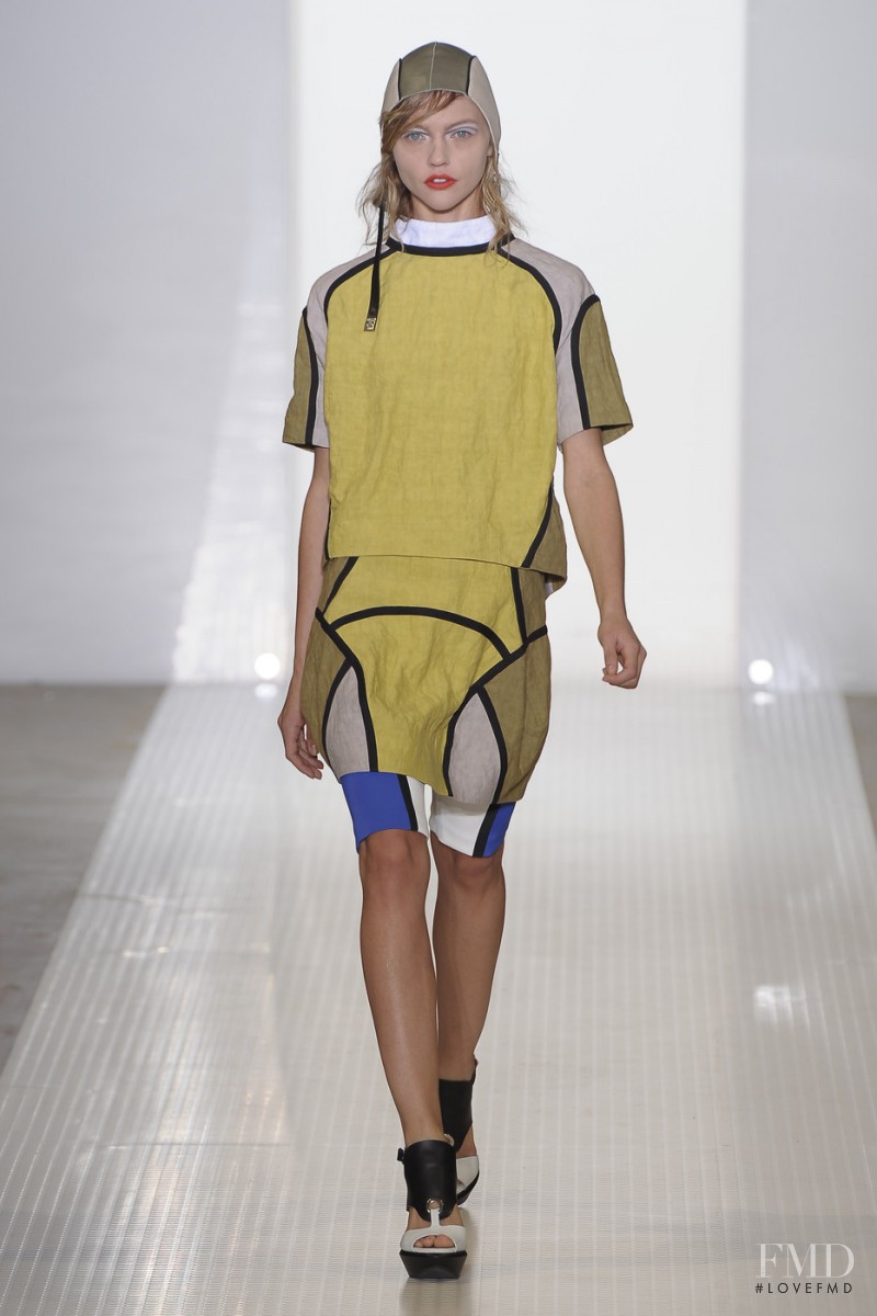 Sasha Pivovarova featured in  the Marni fashion show for Spring/Summer 2011