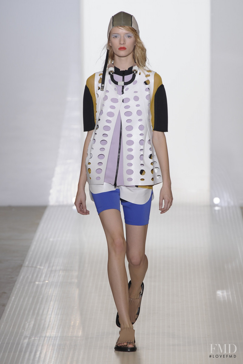 Daria Strokous featured in  the Marni fashion show for Spring/Summer 2011