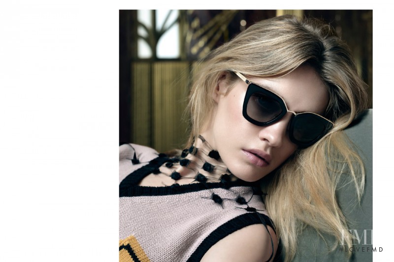 Natalia Vodianova featured in  the Prada Eyewear advertisement for Spring/Summer 2016