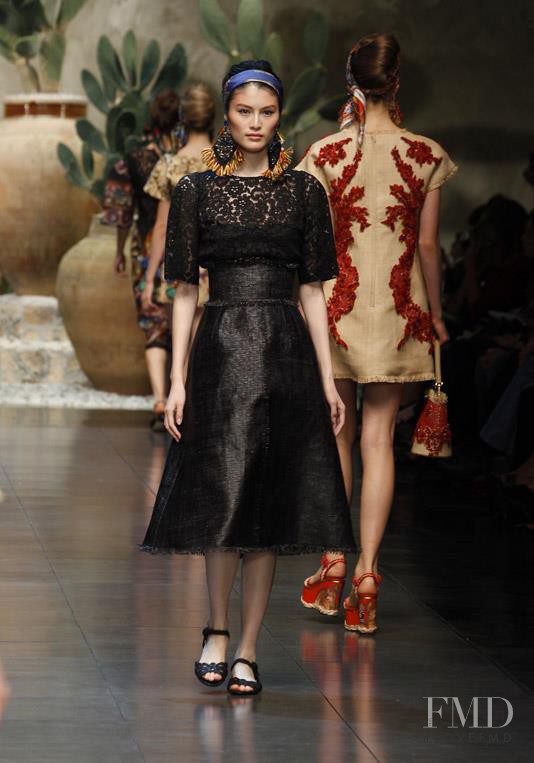 Sui He featured in  the Dolce & Gabbana fashion show for Spring/Summer 2013