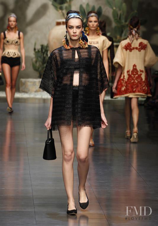 Patrycja Gardygajlo featured in  the Dolce & Gabbana fashion show for Spring/Summer 2013