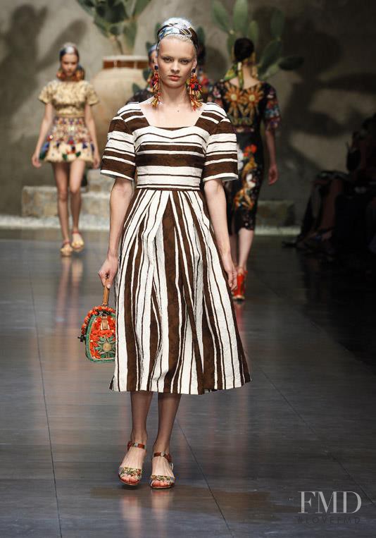 Stef van der Laan featured in  the Dolce & Gabbana fashion show for Spring/Summer 2013