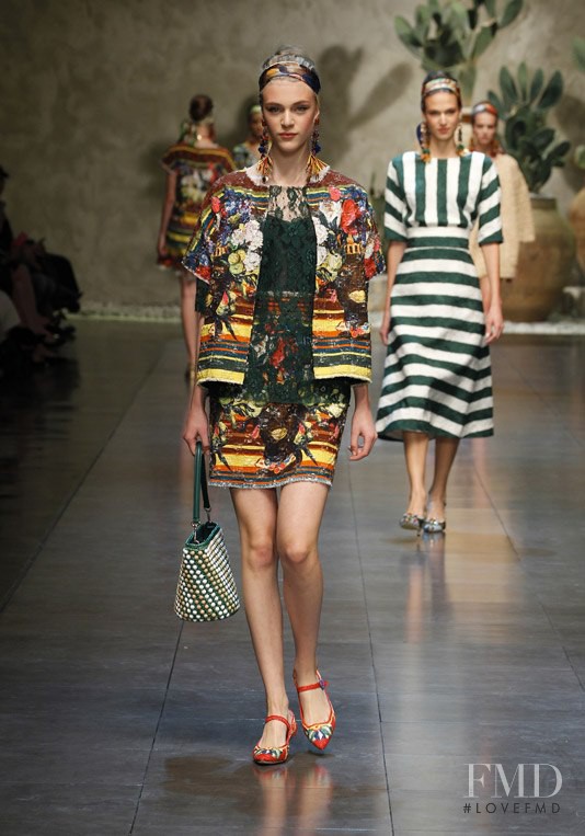 Hedvig Palm featured in  the Dolce & Gabbana fashion show for Spring/Summer 2013