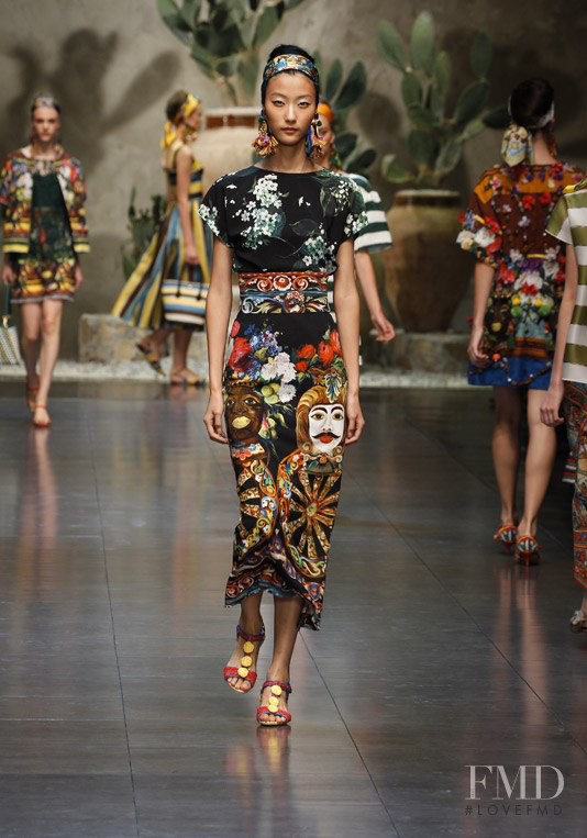 Ji Hye Park featured in  the Dolce & Gabbana fashion show for Spring/Summer 2013