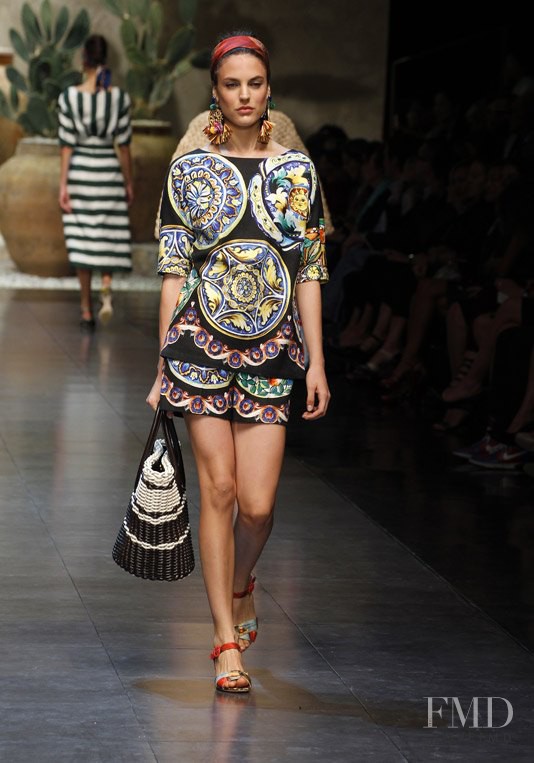 Nevena Dujmovic featured in  the Dolce & Gabbana fashion show for Spring/Summer 2013
