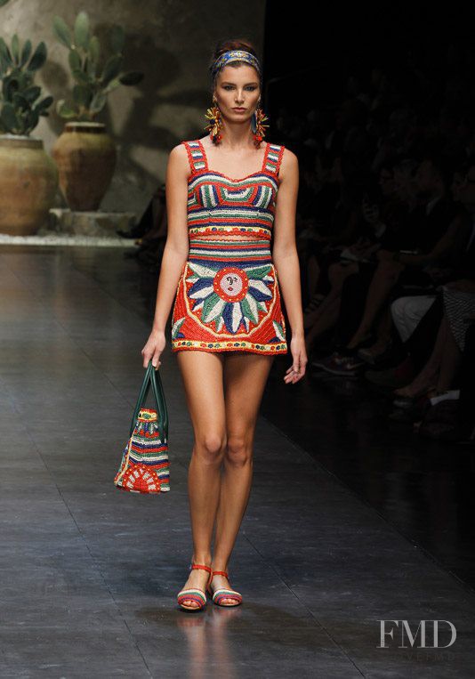 Ava Smith featured in  the Dolce & Gabbana fashion show for Spring/Summer 2013