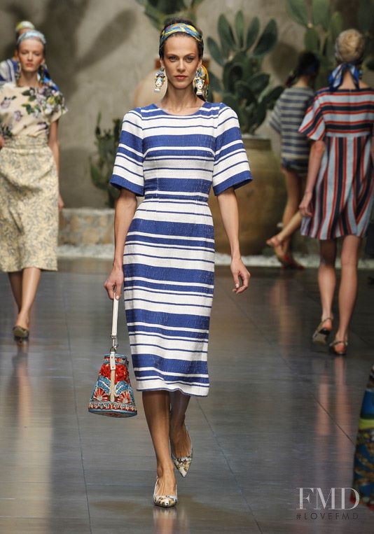 Aymeline Valade featured in  the Dolce & Gabbana fashion show for Spring/Summer 2013