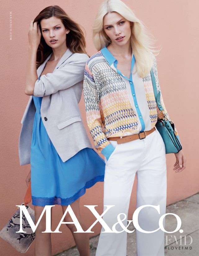 Aline Weber featured in  the Max&Co advertisement for Spring/Summer 2013