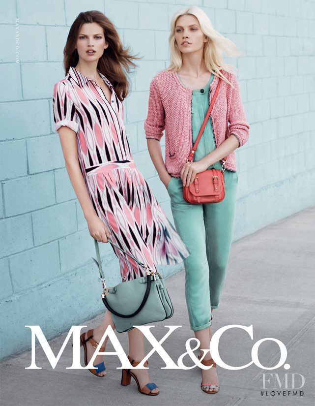 Aline Weber featured in  the Max&Co advertisement for Spring/Summer 2013