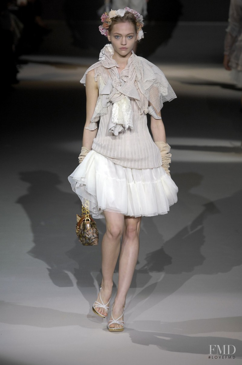 Sasha Pivovarova featured in  the Louis Vuitton fashion show for Spring/Summer 2007