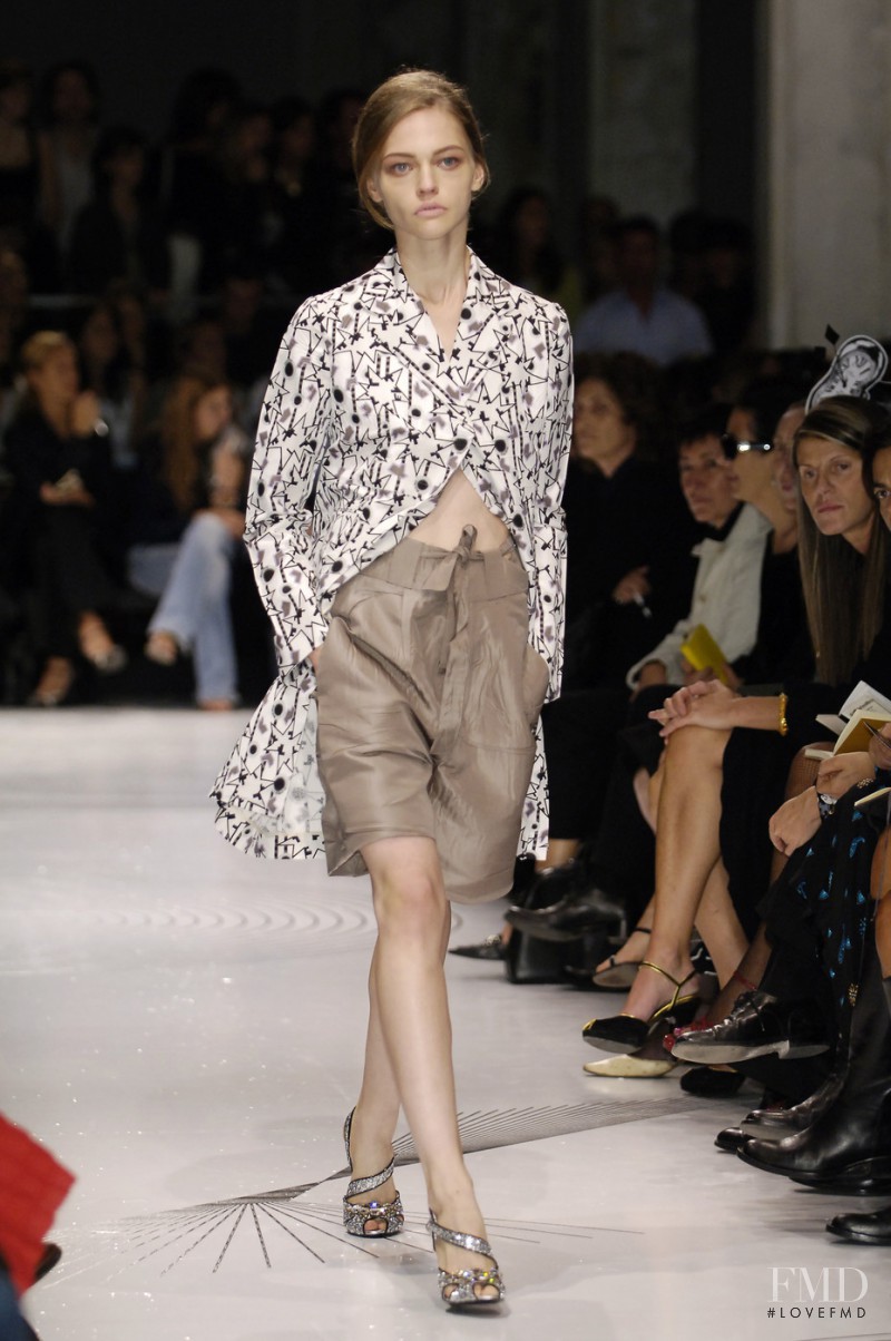 Sasha Pivovarova featured in  the Miu Miu fashion show for Spring/Summer 2006