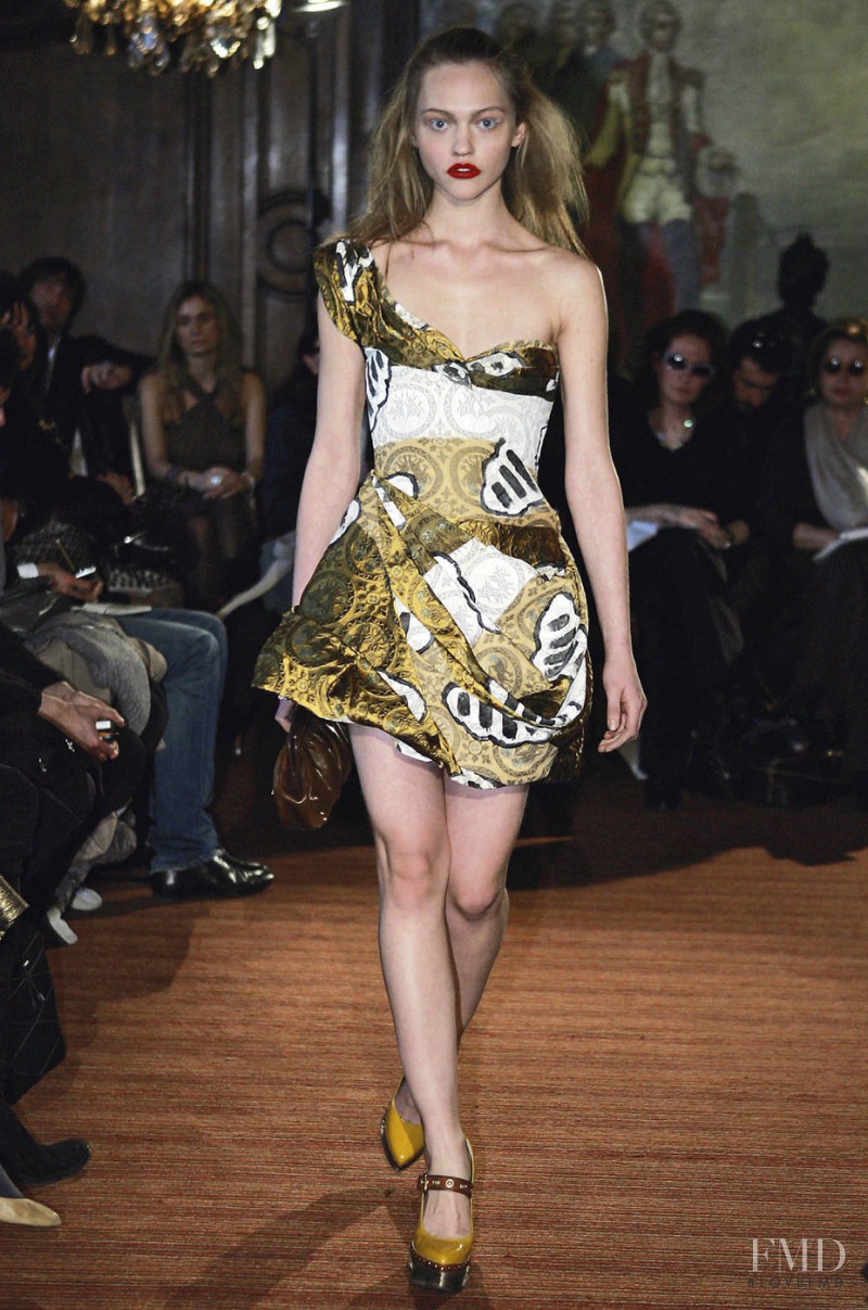 Sasha Pivovarova featured in  the Miu Miu fashion show for Autumn/Winter 2006