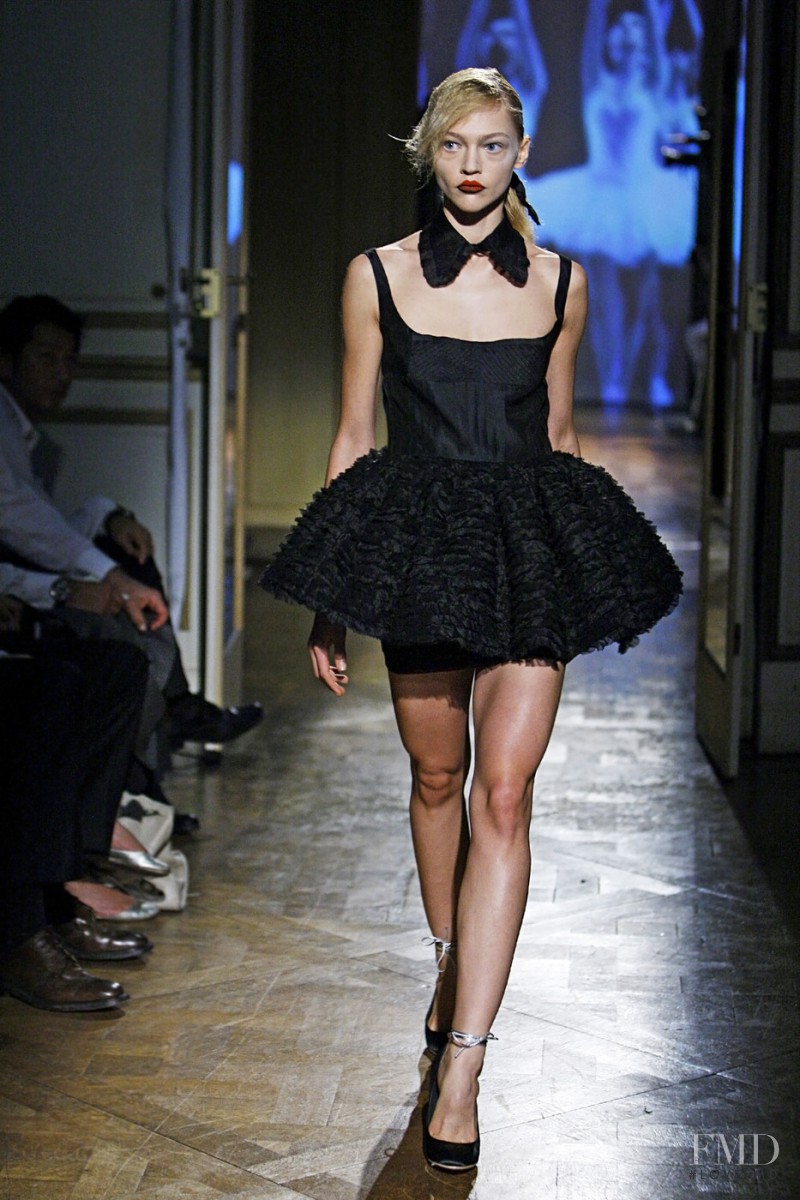 Sasha Pivovarova featured in  the Miu Miu fashion show for Spring/Summer 2008