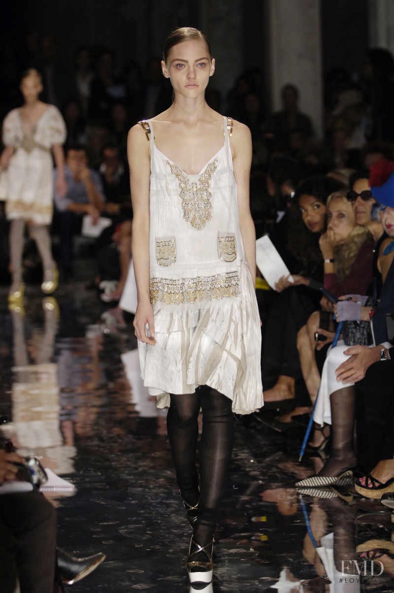 Sasha Pivovarova featured in  the Prada fashion show for Spring/Summer 2006