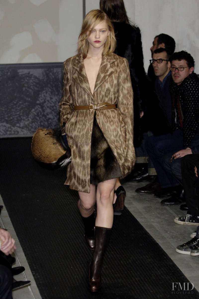 Sasha Pivovarova featured in  the Prada fashion show for Autumn/Winter 2006