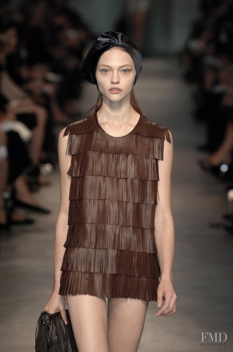 Sasha Pivovarova featured in  the Prada fashion show for Spring/Summer 2007