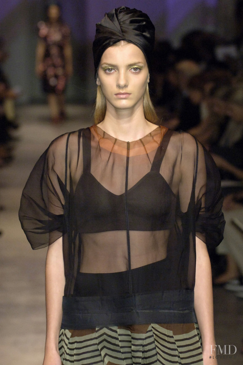 Denisa Dvorakova featured in  the Prada fashion show for Spring/Summer 2007