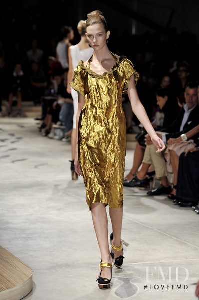 Karlie Kloss featured in  the Prada fashion show for Spring/Summer 2009