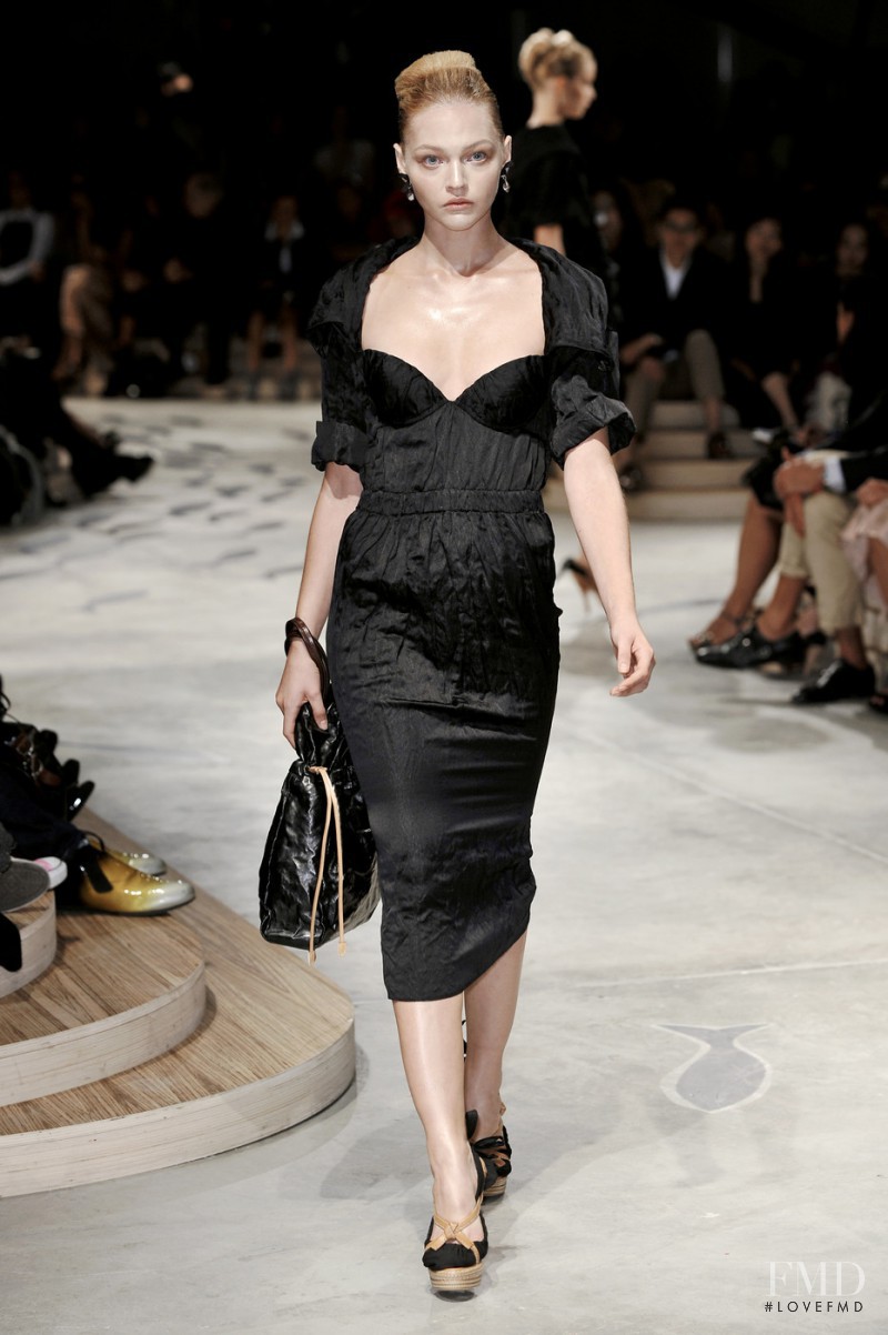 Sasha Pivovarova featured in  the Prada fashion show for Spring/Summer 2009