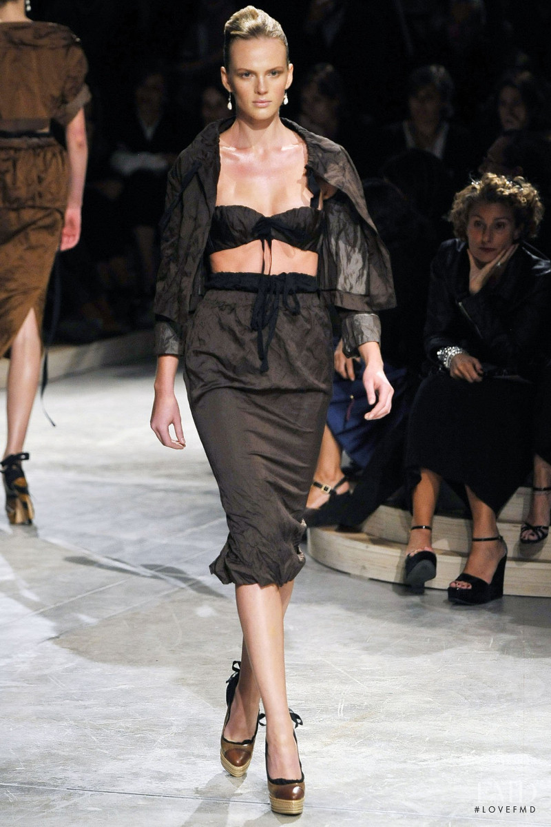 Anne Vyalitsyna featured in  the Prada fashion show for Spring/Summer 2009