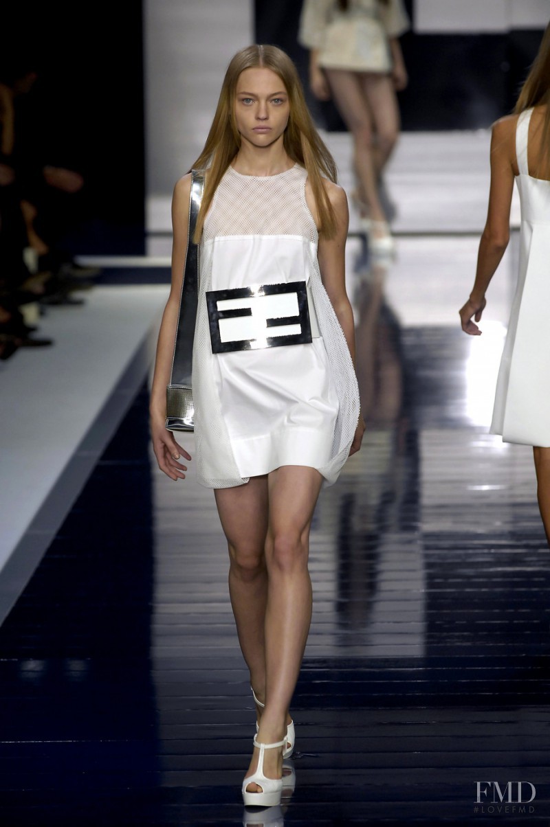 Sasha Pivovarova featured in  the Fendi fashion show for Spring/Summer 2007