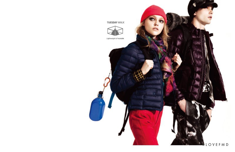 Sasha Pivovarova featured in  the Lafuma advertisement for Autumn/Winter 2011