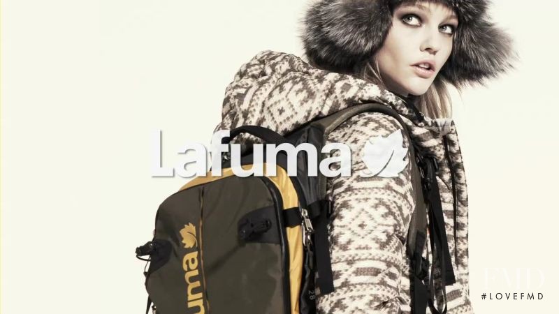 Sasha Pivovarova featured in  the Lafuma advertisement for Autumn/Winter 2011