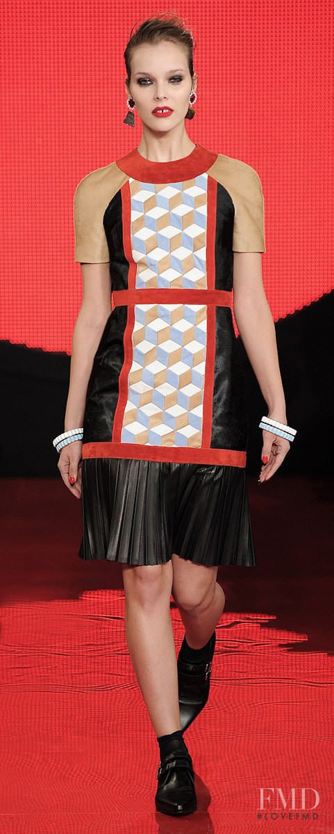 Julia Valimaki featured in  the Holly Fulton fashion show for Autumn/Winter 2013