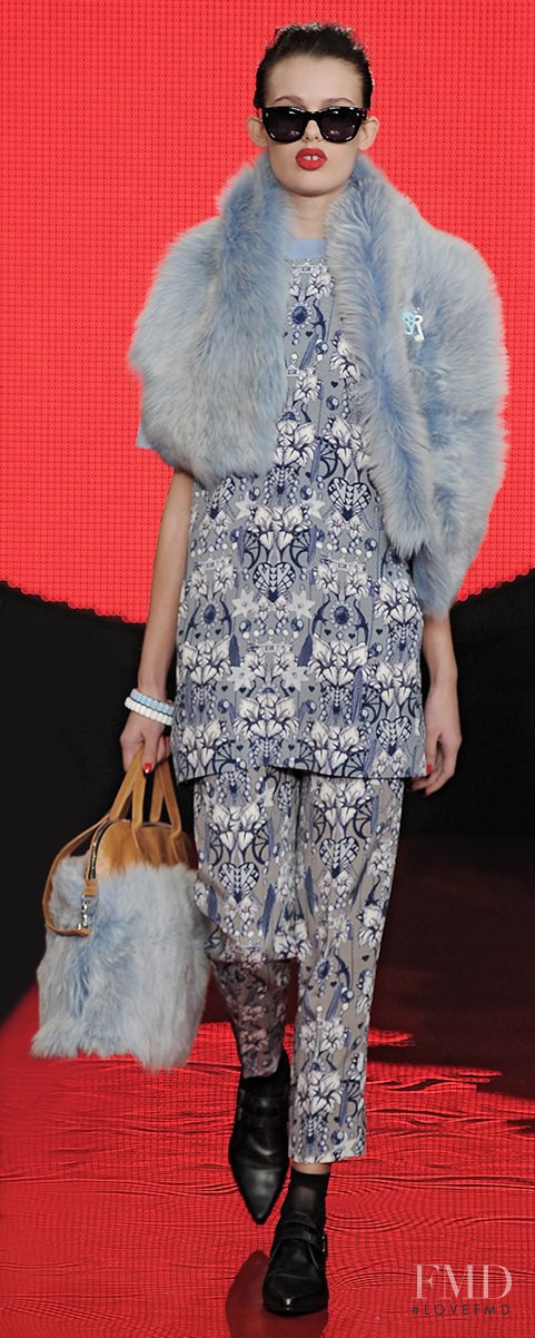 Sarah Dick featured in  the Holly Fulton fashion show for Autumn/Winter 2013