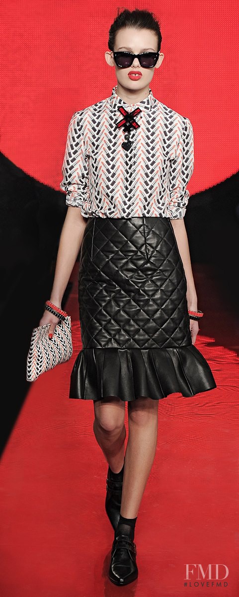 Sarah Dick featured in  the Holly Fulton fashion show for Autumn/Winter 2013