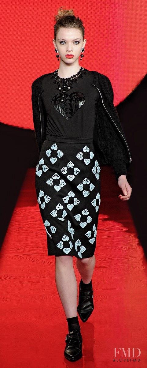 Xannie Cater featured in  the Holly Fulton fashion show for Autumn/Winter 2013