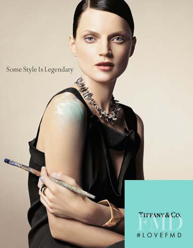 Guinevere van Seenus featured in  the Tiffany & Co. advertisement for Autumn/Winter 2008