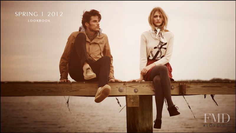 Sasha Pivovarova featured in  the Club Monaco the California dreamin lookbook for Spring/Summer 2012