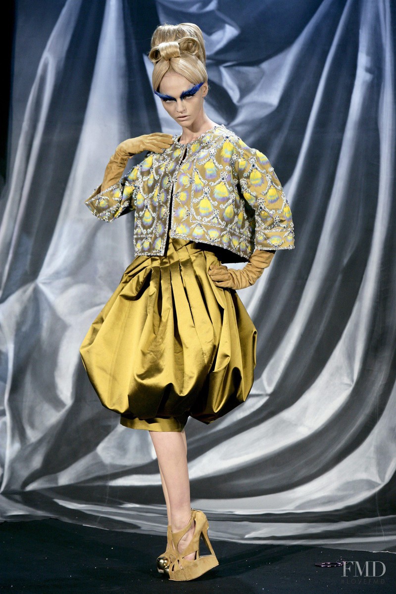 Sasha Pivovarova featured in  the Christian Dior Haute Couture fashion show for Spring/Summer 2008