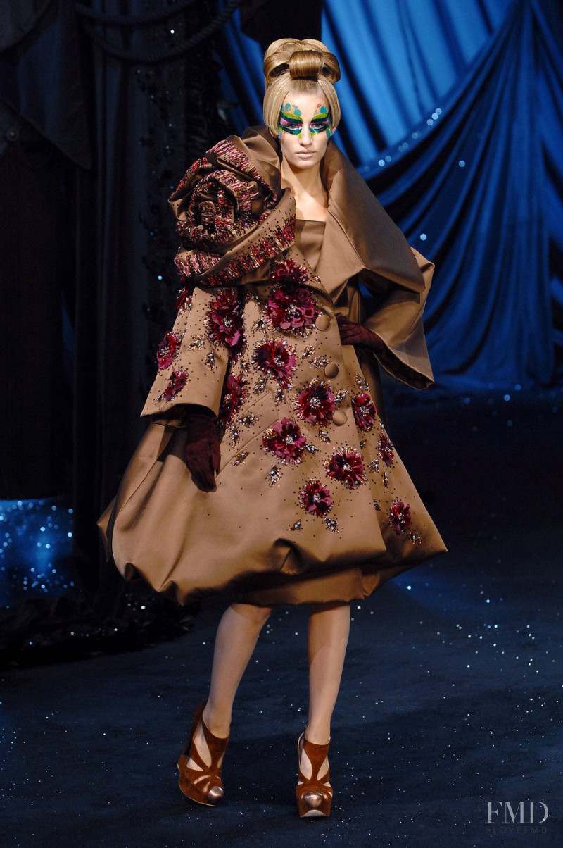 Linda Vojtova featured in  the Christian Dior Haute Couture fashion show for Spring/Summer 2008