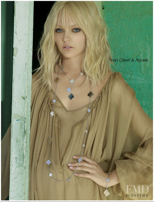 Sasha Pivovarova featured in  the Americana Manhasset (RETAILER) Americana Road Trip catalogue for Spring 2009