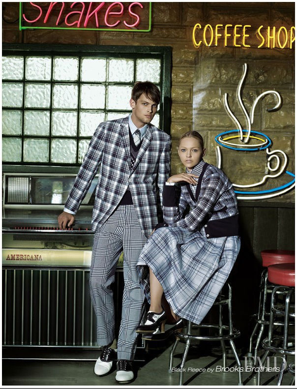 Sasha Pivovarova featured in  the Americana Manhasset (RETAILER) Americana Road Trip catalogue for Spring 2009