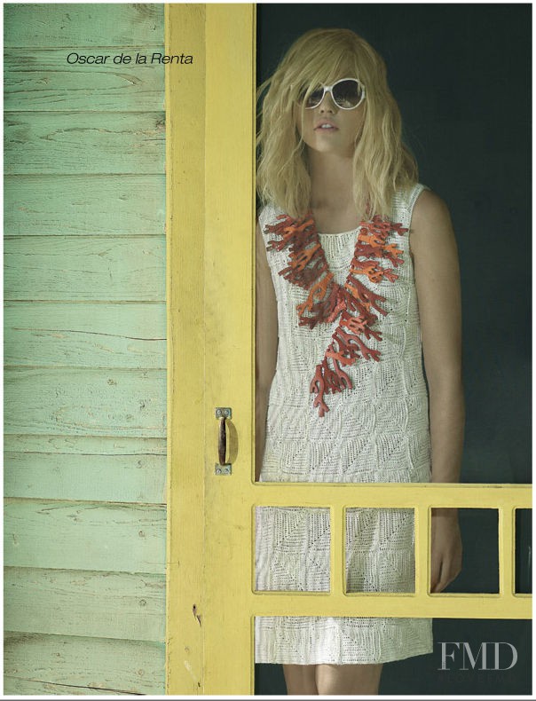 Sasha Pivovarova featured in  the Americana Manhasset (RETAILER) Americana Road Trip catalogue for Spring 2009