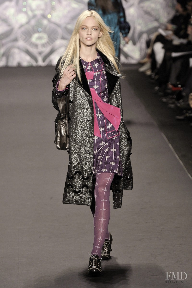 Sasha Pivovarova featured in  the Anna Sui fashion show for Autumn/Winter 2008