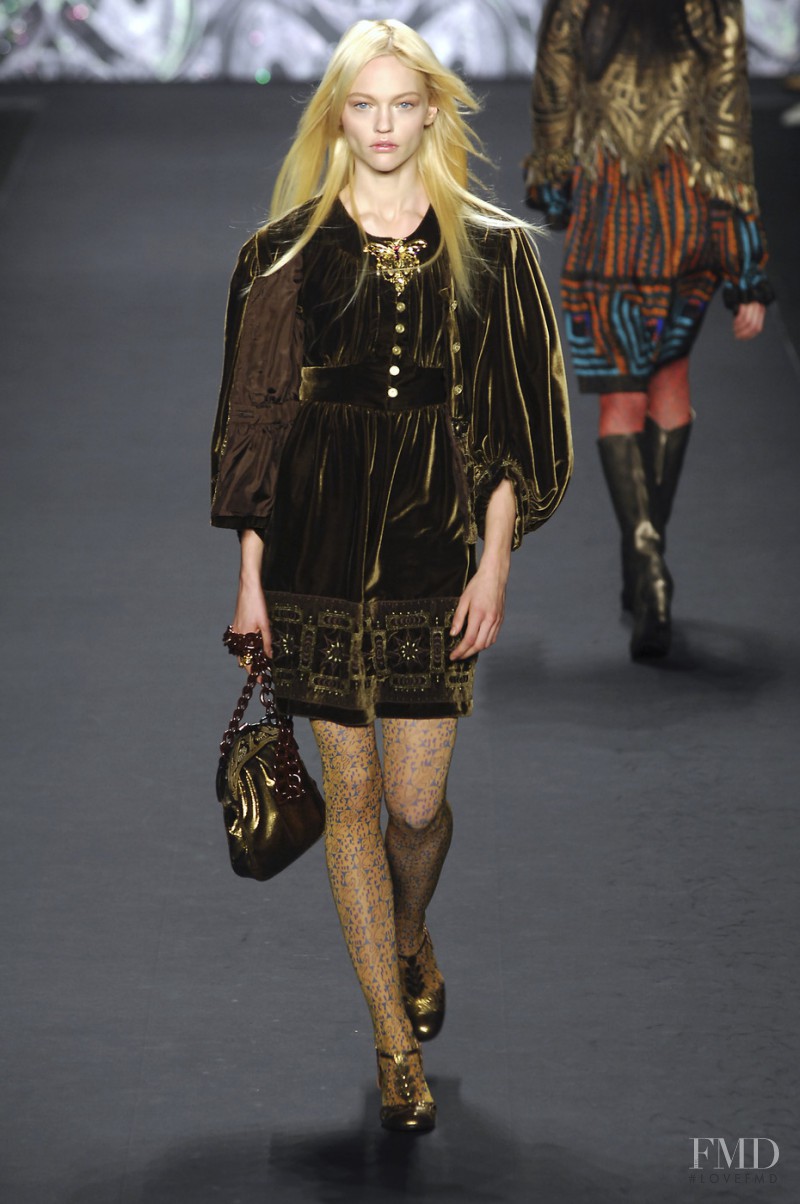 Sasha Pivovarova featured in  the Anna Sui fashion show for Autumn/Winter 2008