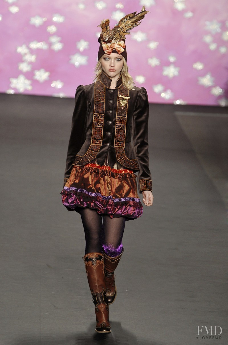 Sasha Pivovarova featured in  the Anna Sui fashion show for Autumn/Winter 2009