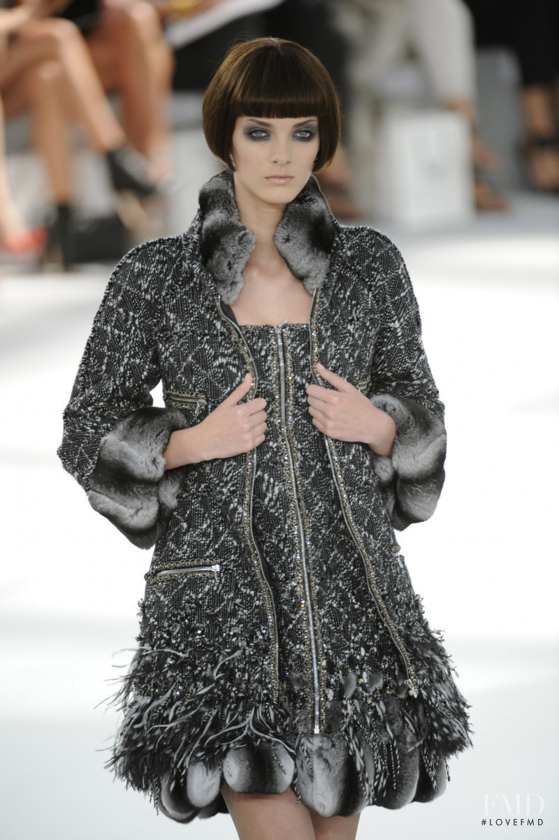 Denisa Dvorakova featured in  the Chanel Haute Couture fashion show for Autumn/Winter 2008
