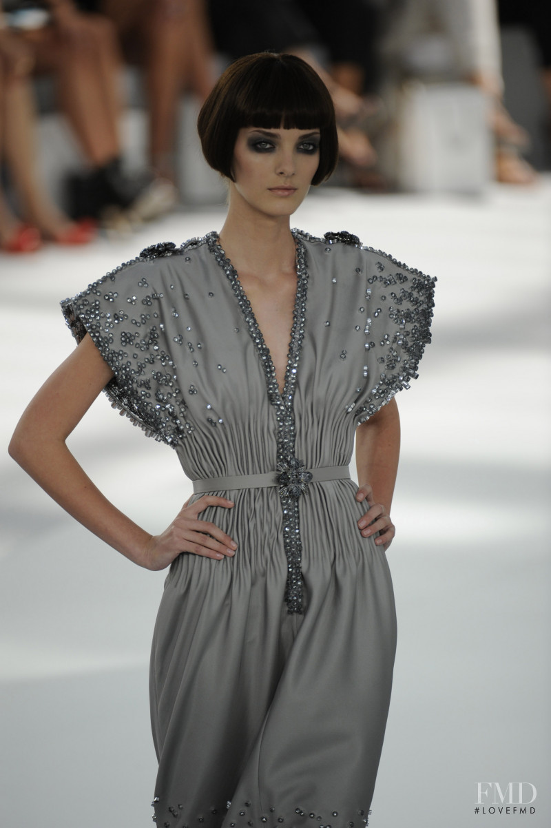 Denisa Dvorakova featured in  the Chanel Haute Couture fashion show for Autumn/Winter 2008