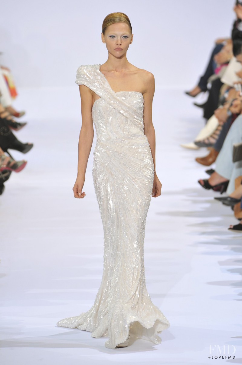 Sasha Pivovarova featured in  the Elie Saab Couture fashion show for Autumn/Winter 2009