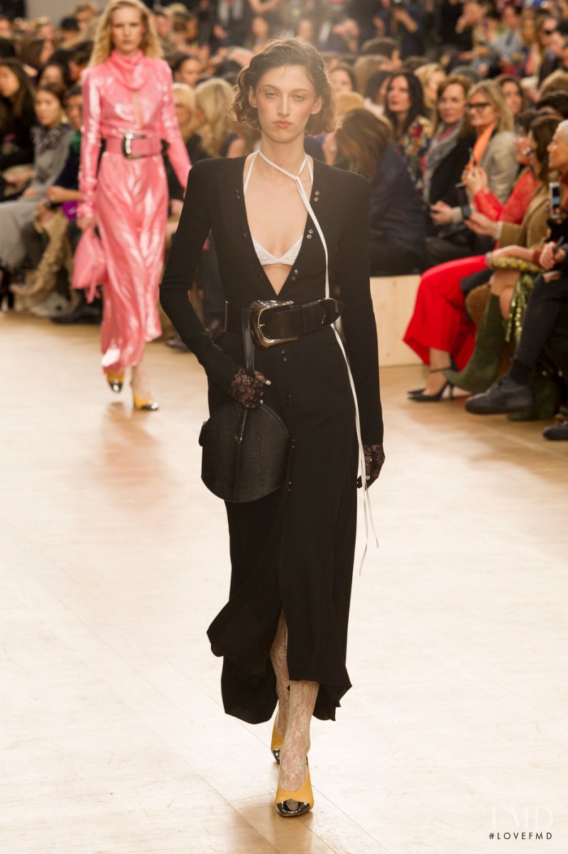 Amber Witcomb featured in  the Nina Ricci fashion show for Autumn/Winter 2017