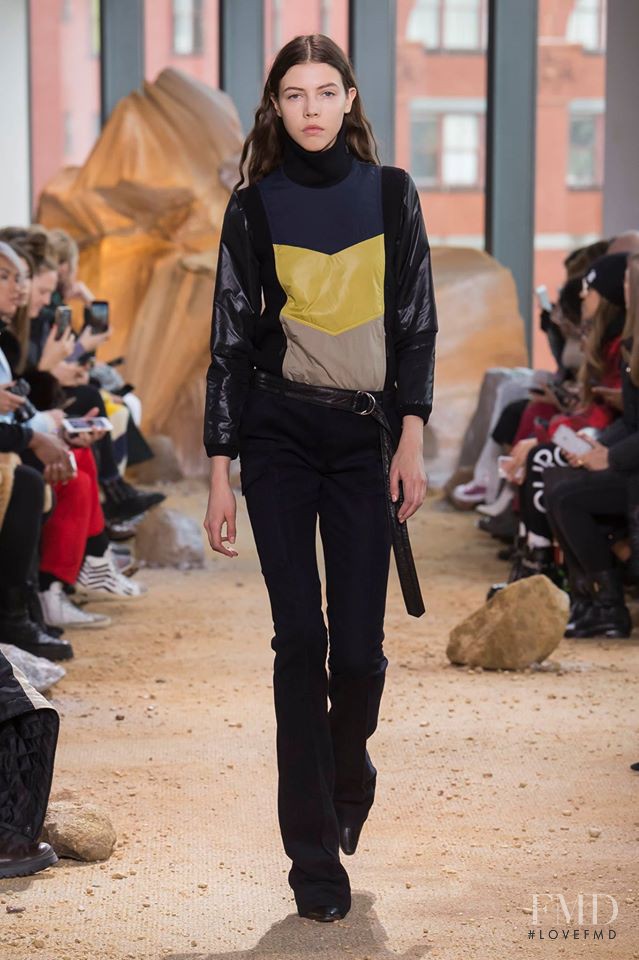 Lea Julian featured in  the Lacoste fashion show for Autumn/Winter 2017