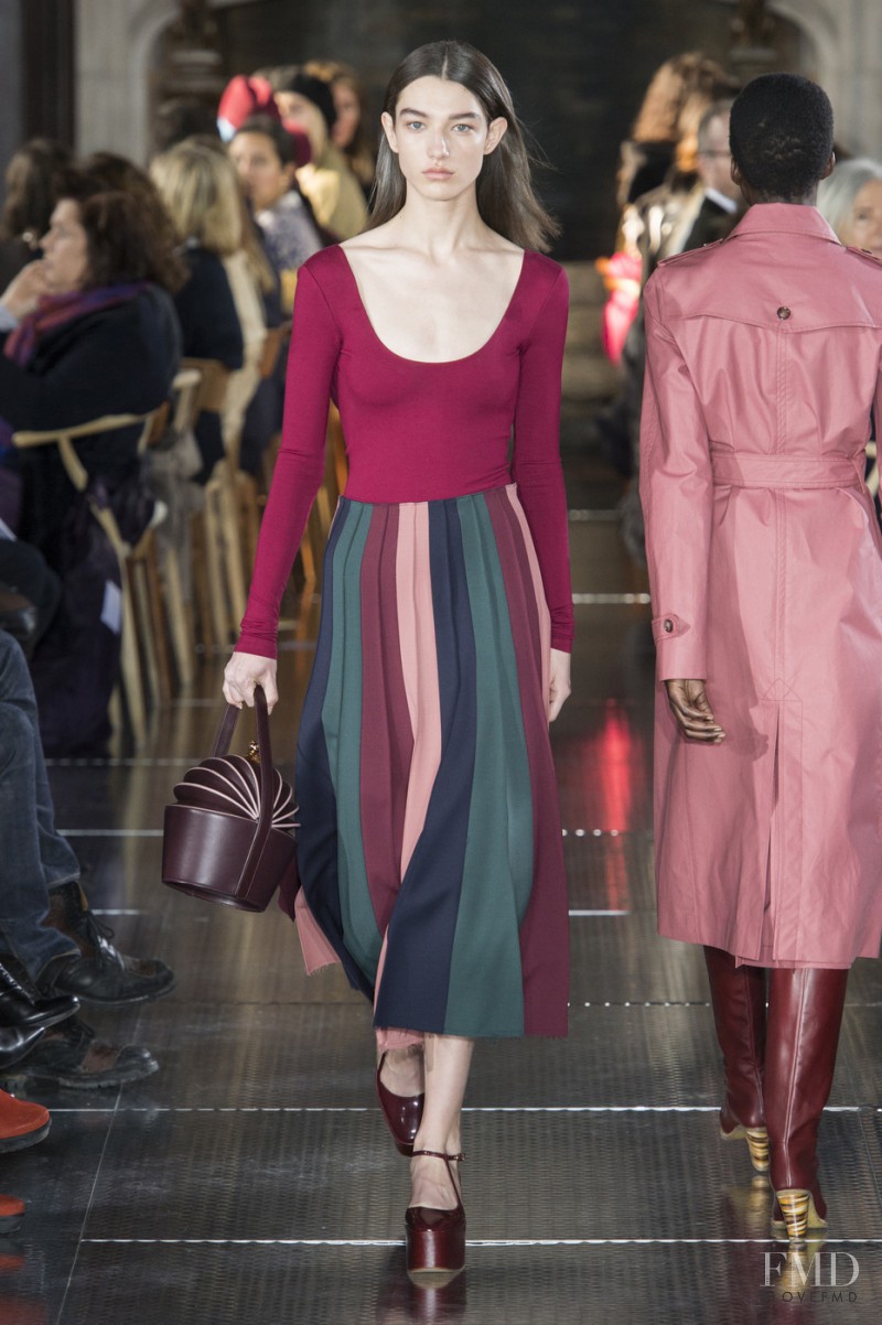 McKenna Hellam featured in  the Gabriela Hearst fashion show for Autumn/Winter 2017