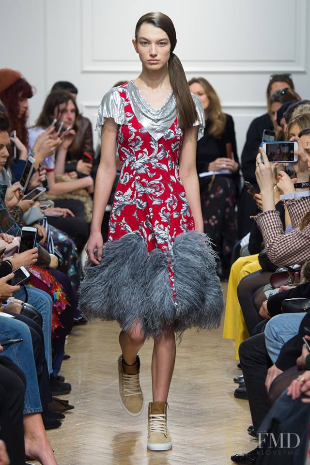 McKenna Hellam featured in  the J.W. Anderson fashion show for Autumn/Winter 2017