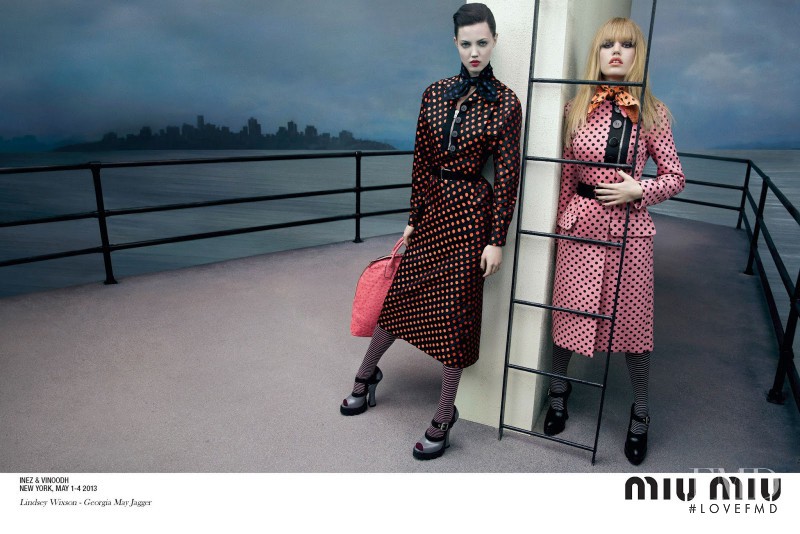 Georgia May Jagger featured in  the Miu Miu advertisement for Autumn/Winter 2013