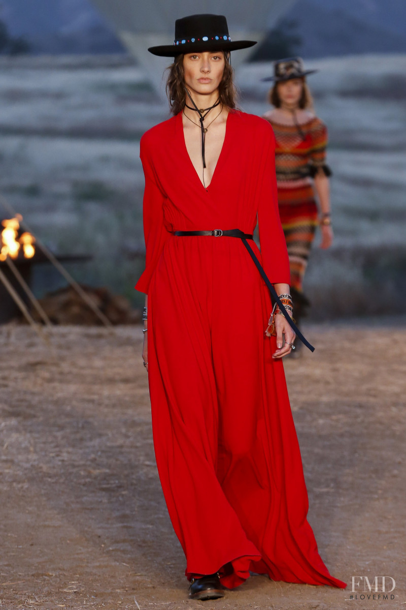 Amanda Googe featured in  the Christian Dior fashion show for Resort 2018